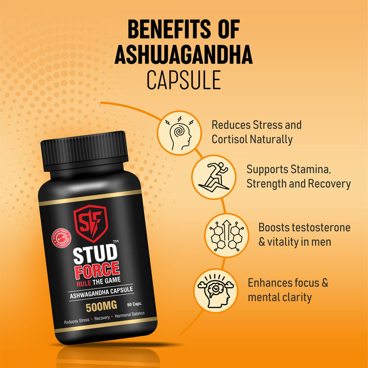 ASHWAGANDHA 500 CAPSULES (60 CAPS)