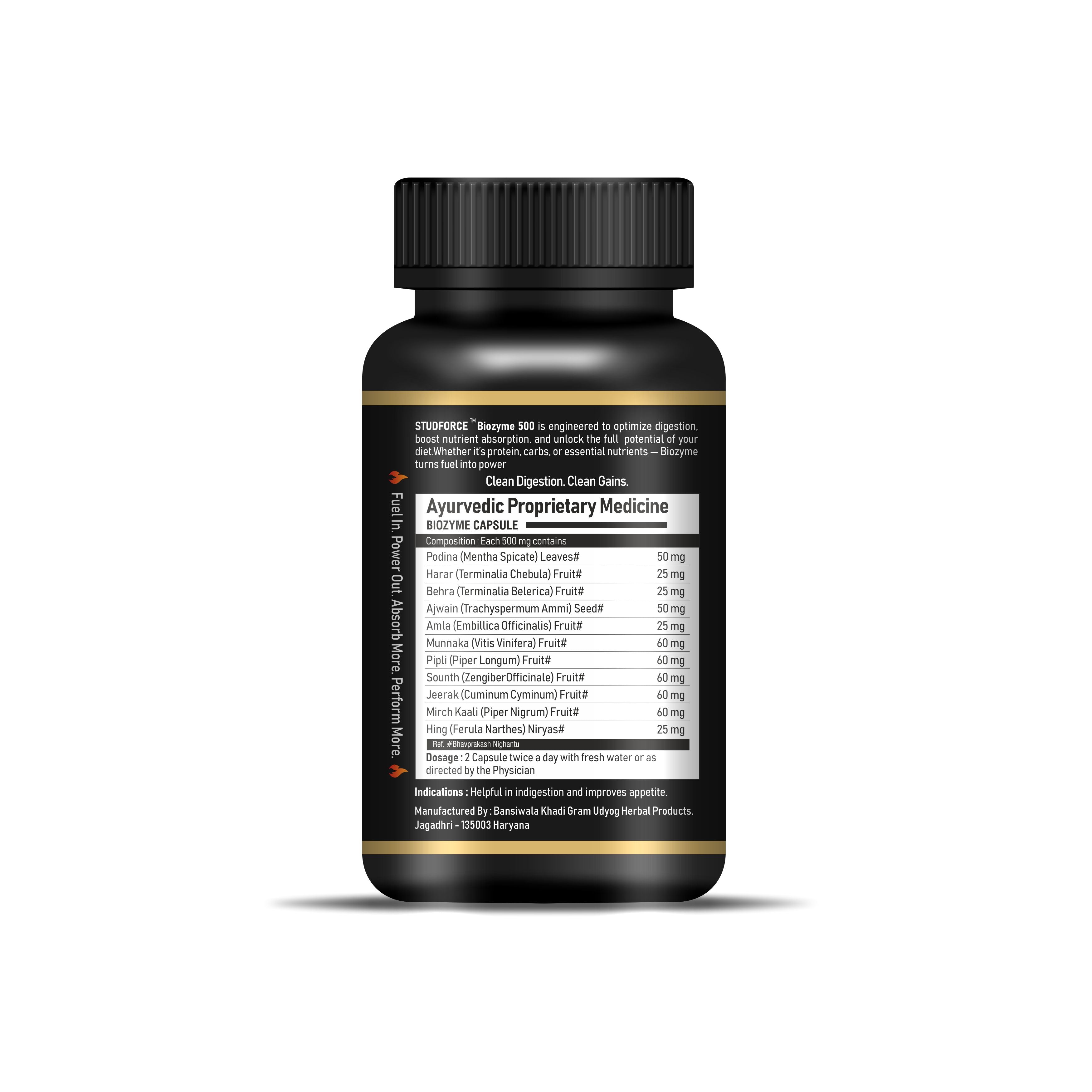 BIOZYME 500 CAPSULES (60 CAPS)