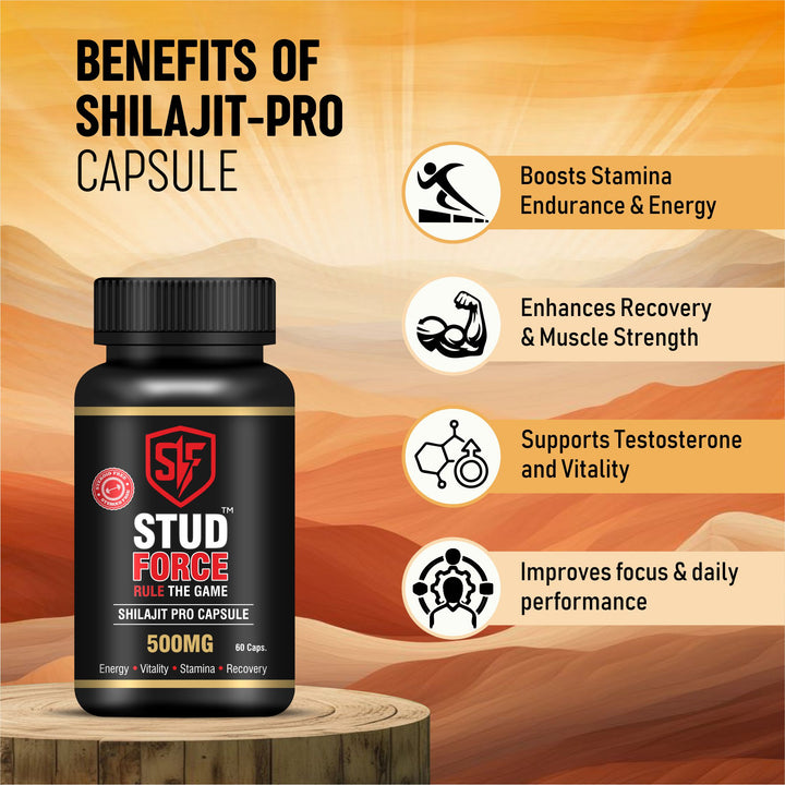 SHILAJIT PRO 500 CAPSULES (60 CAPS)