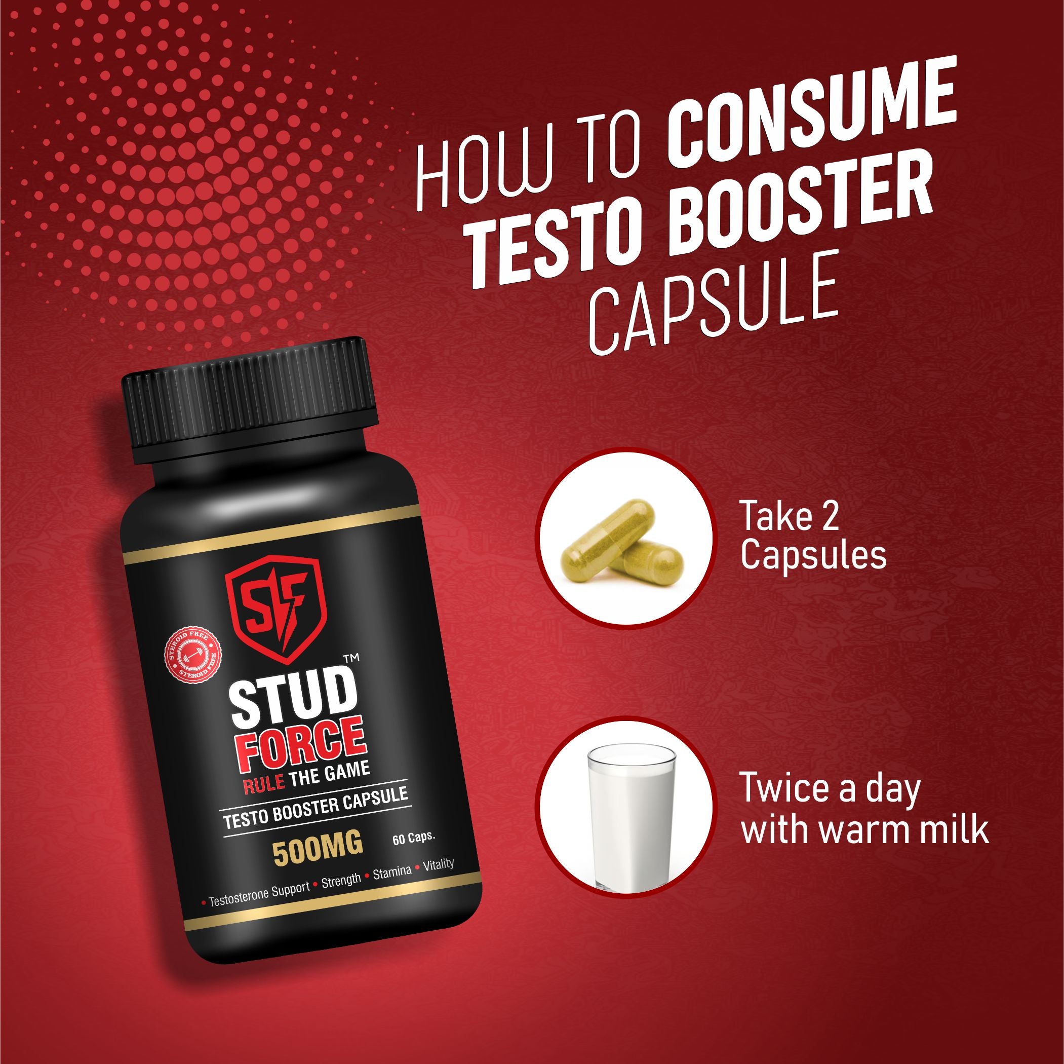 TESTO BOOSTER 500 CAPSULES (60 CAPS)